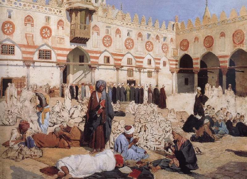 Ludwig Deutsch El Azhar Arab University of Cairo oil painting image